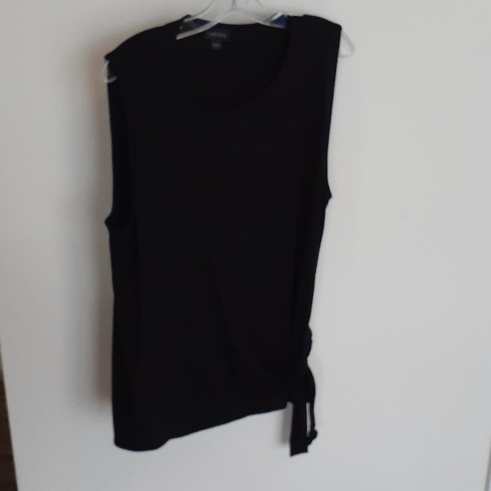 J.Jill black cross front tank top